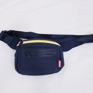 Navy Blue and Yellow Crossbody Bag
